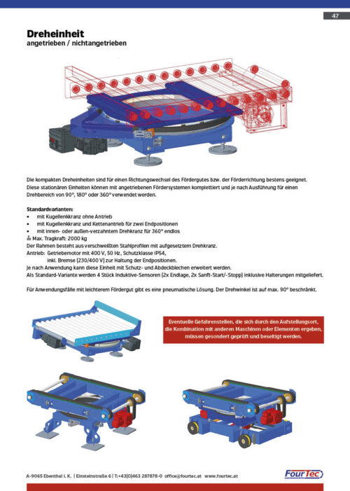 Dreheinheit angetrieben / nichtangetrieben