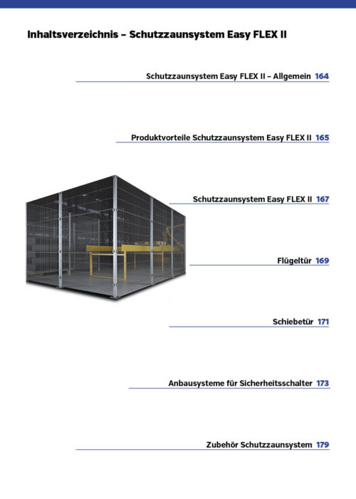 Inhaltsverzeichnis – Schutzzaunsystem Easy FLEX II