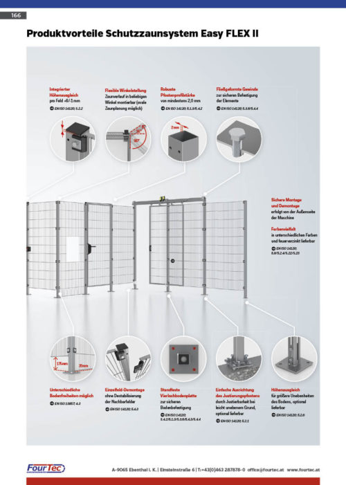Produktvorteile Schutzzaunsystem Easy FLEX II
